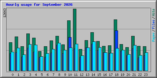 Hourly usage for September 2026